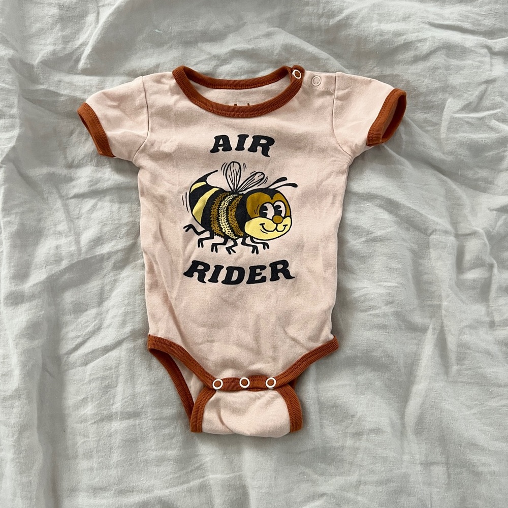 Molo Kids Baby Air Rider Bumble Bee One Piece Bodysuit
